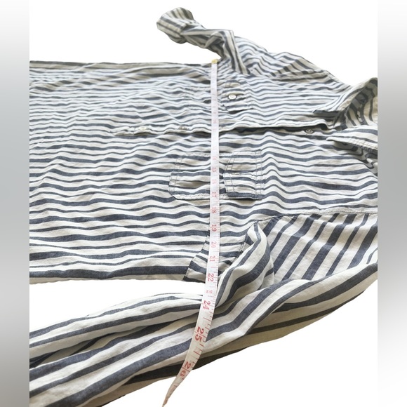 Casual Striped Roll Up Sleeve Shirt for Women’s - Picture 5 of 10